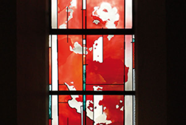 Kath. Kirche St. Johannes der Täufer, Germersheim-Sondernheim. Gestaltung Chorfenster.