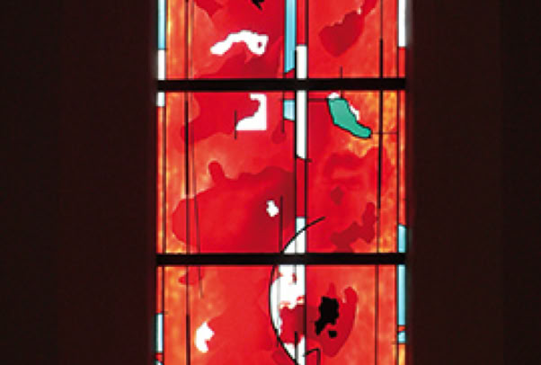Kath. Kirche St. Johannes der Täufer, Germersheim-Sondernheim. Gestaltung Chorfenster.