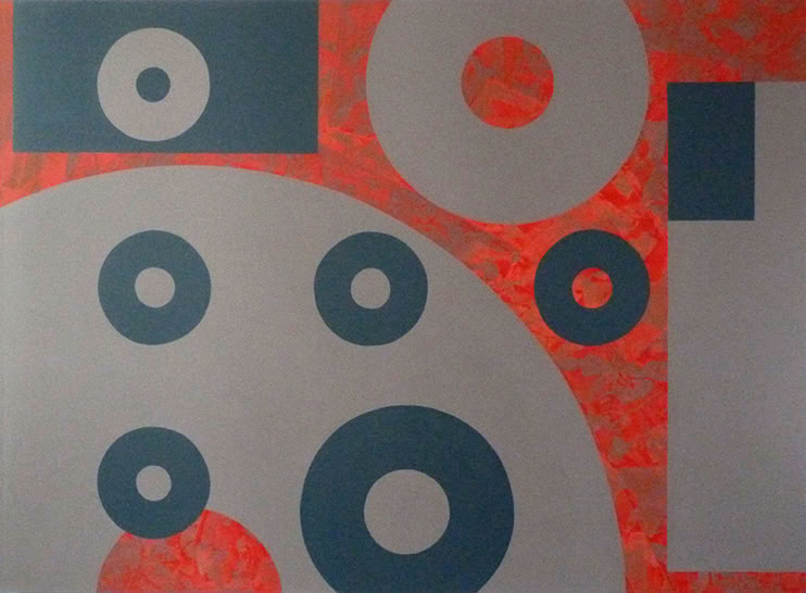 ROT II, 2011, Acryl auf Nessel, 140 cm x 190 cm